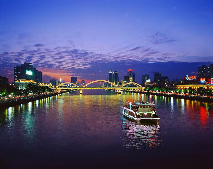 Жемчужная река в Гуанчжоу, Китай