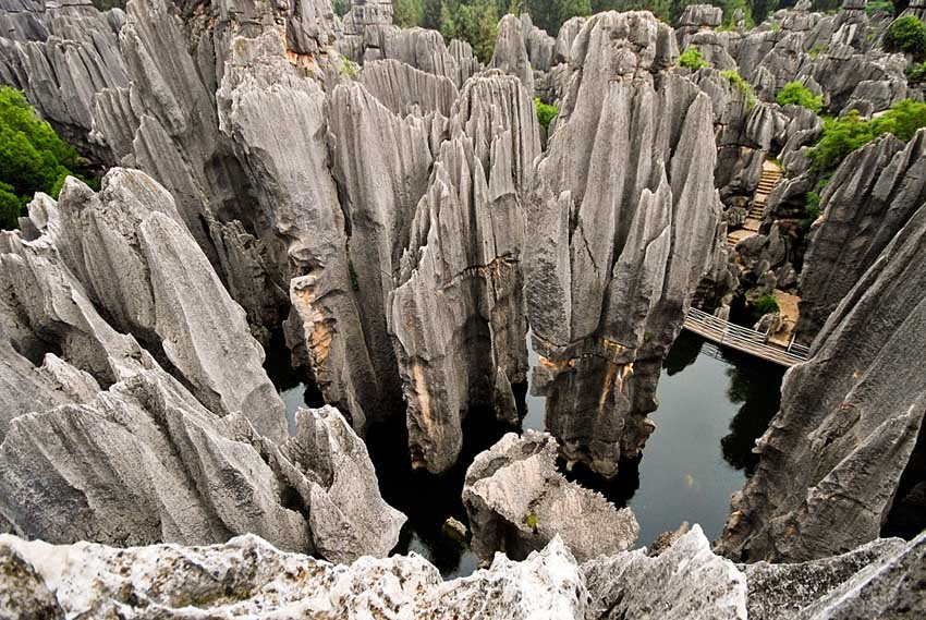 Река Ба ,каменный лес Шилинь в Китае