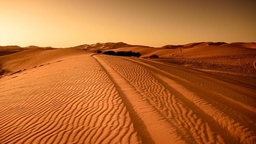Пустыня Такла-Макан в Китае 